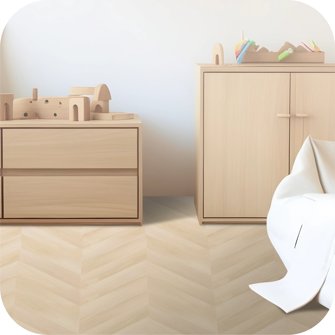 Wooden Cushion Flooring for Kids Playroom